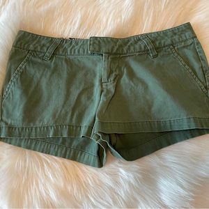 Green volcom shorts